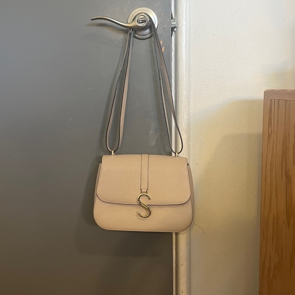 Strathberry S Convertible Shoulder / Crossbody Flap Bag in Cappuccino - Picture 4 of 12